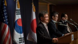 Corea del Sur, Japón y Estados Unidos ratificaron las sanciones impuestas al programa nuclear de Pyongyang