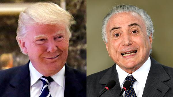 Temer y Trump acordaron lanzar la "agenda de crecimiento Brasil-EEUU"