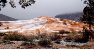 El Desierto del Sahara recibió la nieve por primera vez en 30 años