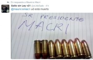 Abren investigación por nueva amenaza de muerte a Mauricio Macri en Twitter