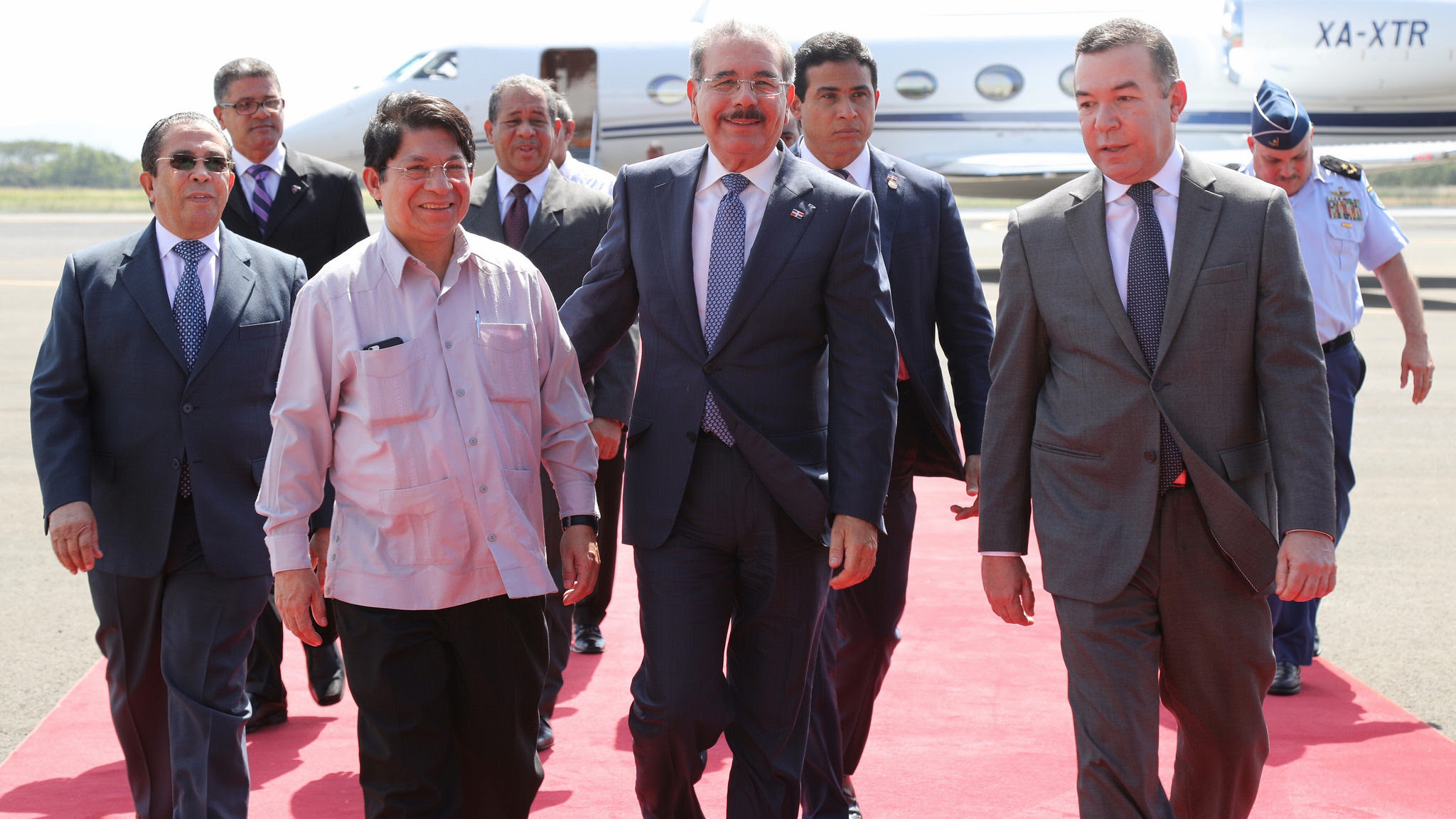 Presidente Danilo Medina llega a Nicaragua para asistir a reunión SICA