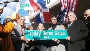 Distinguen con el nombre de Fredy Beras Goico calle en Nueva York