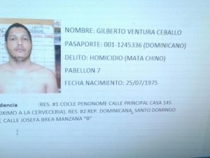 Se fugó el dominicano Ventura Ceballos, detenido por crímenes contra jóvenes chinos 