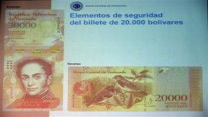 Venezuela presenta nuevos billetes de mayor denominación