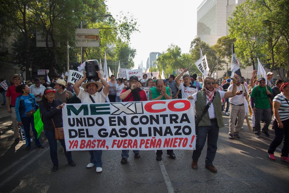 Protestan de nuevo en México contra el gasolinazo