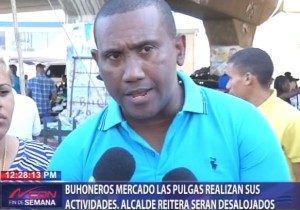 Buhoneros mercado Las Pulgas realizan sus actividades; alcalde reitera serán desalojados