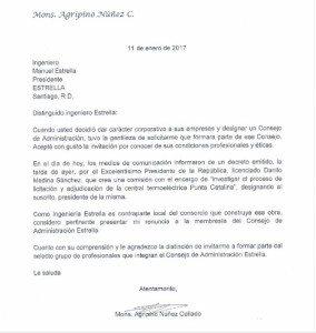 Núñez Collado renuncia a Grupo Estrella por designación en comisión presidencial