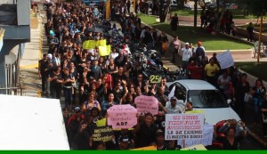 ADP protesta en Villa La Mata en reclamo de reivindicaciones