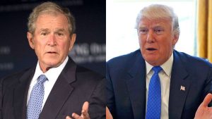 George W. Bush criticó los ataques de Donald Trump contra la prensa