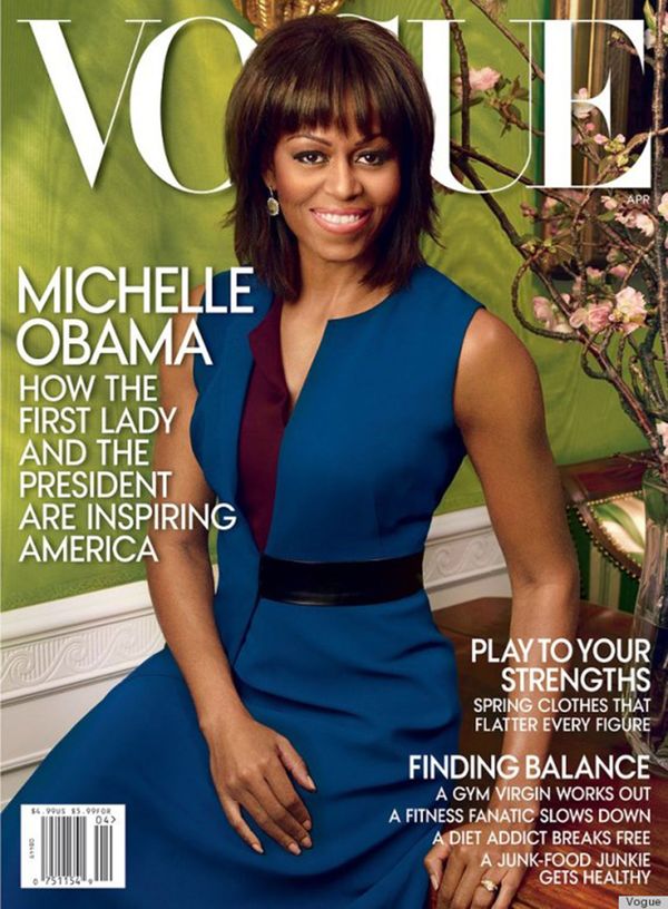 La ex primera dama Michelle Obama, apareció tres veces en la portada de Vogue.