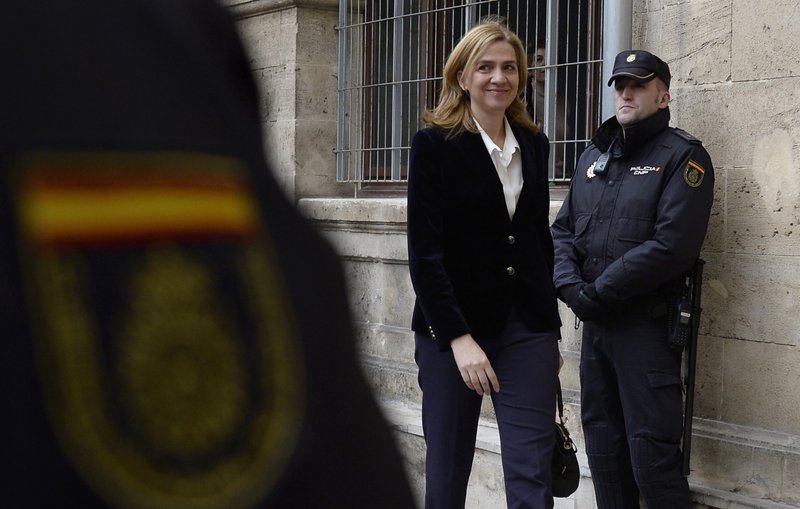 Corte española absuelve a infanta Cristina en caso fraude fiscal