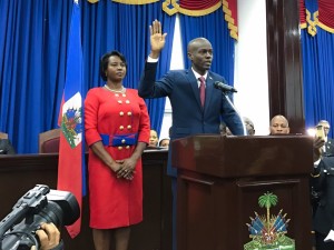 Jovenel Moise jura como presidente de Haití. Tomado de: @moisejovenel