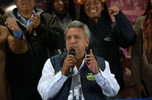 Moreno obtiene el 39,18 % de los votos en Ecuador con el escrutinio al 93,4 %