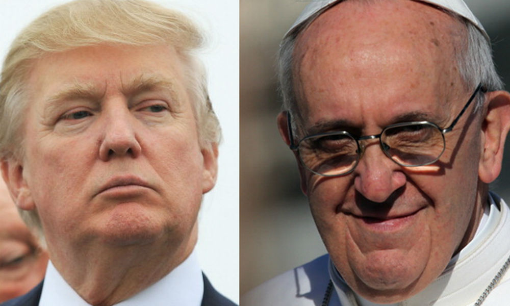 Donald Trump visitaría al Papa en mayo