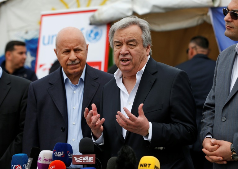 El secretario general de la ONU pide desde Irak "más solidaridad" con Mosul
