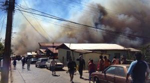 Las autoridades chilenas declararon hoy alerta roja para las ciudades de Viña del Mar y Valparaíso a causa de un incendio forestal.