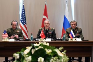 Reunión entre los jefes de las Fuerzas Armadas de Turquía, EEUU y Rusia