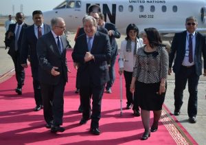 El secretario general de la ONU llega a Irak para examinar la ayuda humanitaria