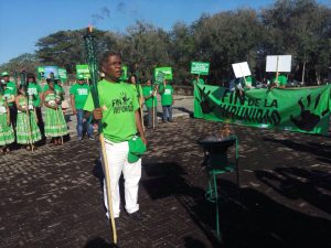 Encienden en Capotillo provincia Dajabón la “Llama Verde del Fin de la Impunidad”