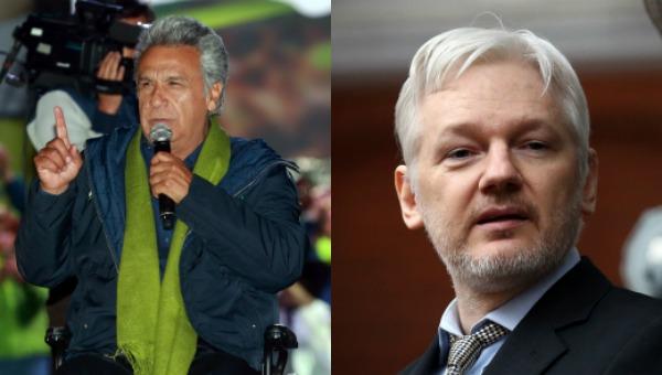 Candidato oficialista Lenin Moreno pide a fundador de WikiLeaks no inmiscuirse en asuntos de Ecuador