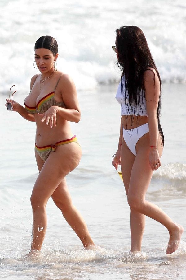 Kim Kardashian pierdes 100 mil seguidores luego de fotos sin retoque en la playa 