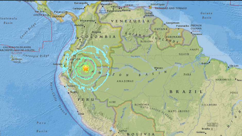 Un sismo de magnitud 6,0 sacude la región amazónica de Ecuador y Perú