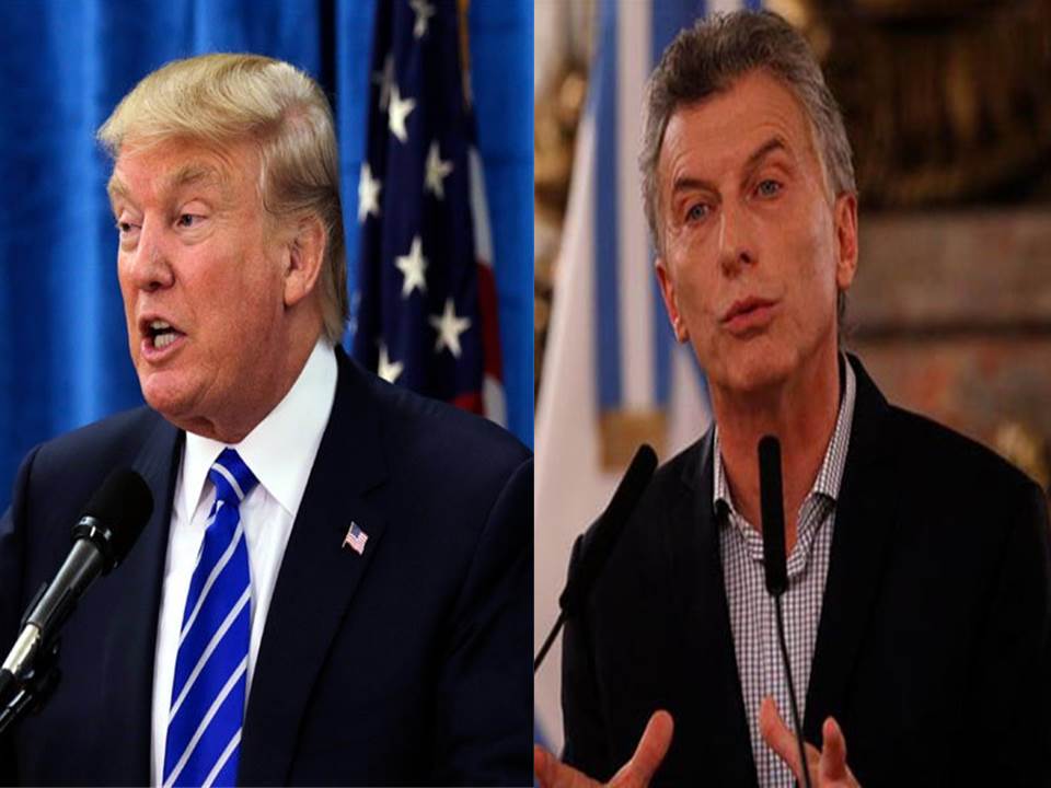 Donald Trump recibirá al presidente argentino Mauricio Macri en abril