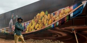 Un artista brasileño pinta el grafiti más grande del mundo