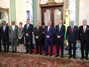 Presidente Danilo Medina se reúne con y primer ministro de Jamaica