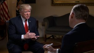 Trump termina de manera abrupta una entrevista con CBS tras pregunta sobre supuesto espionaje