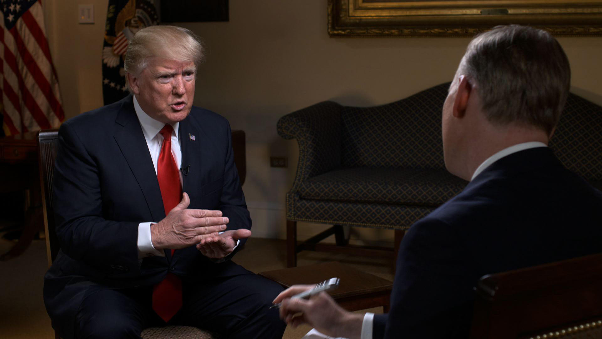 Trump termina de manera abrupta una entrevista con CBS tras pregunta sobre supuesto espionaje