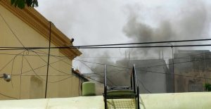 Reportan incendio en avenida Duarte del DN