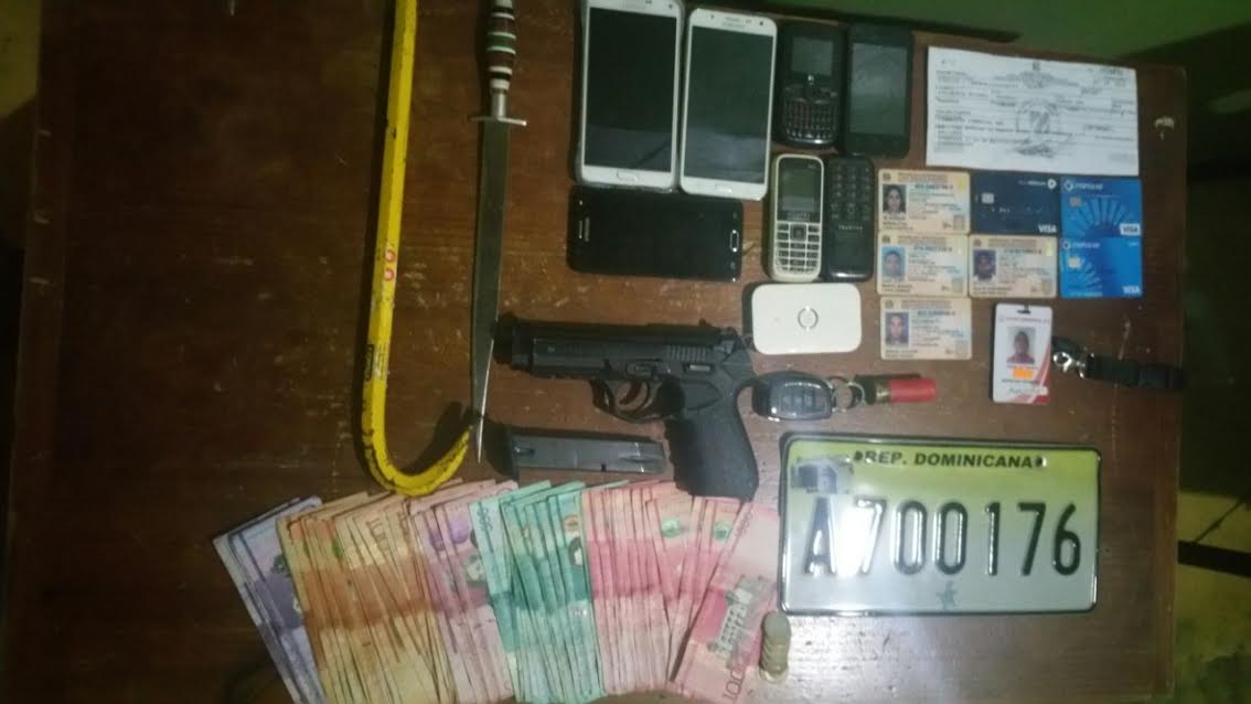 Desmantelan supuesta banda de atracos y robos en Cotuí