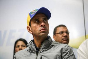 Capriles dice que las protestas no se apagaran en el momento de un “Cambio histórico”