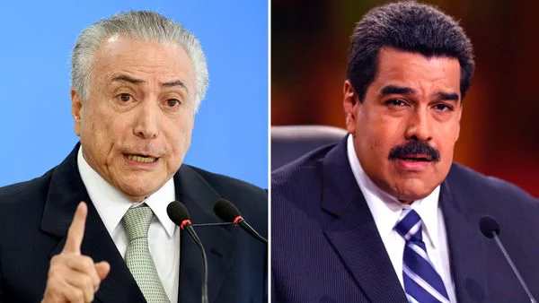 Nicolás Maduro tilda a Michel Temer de "sicario político"
