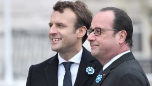 Macron realizó su primer acto oficial como presidente electo y recibirá el cargo el domingo
