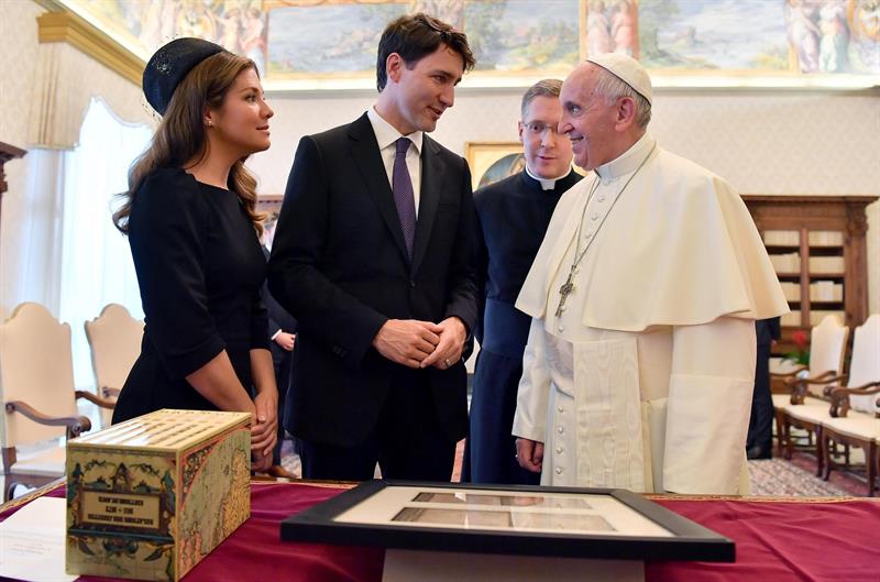 El Papa recibe a Trudeau por primera vez y hablan sobre los resultados del G7