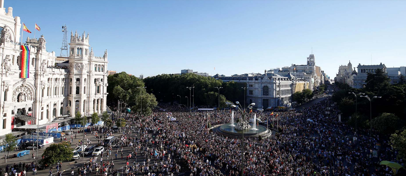 Madrid: más de un millón de personas celebraron el Orgullo Gay en una impresionante fiesta
