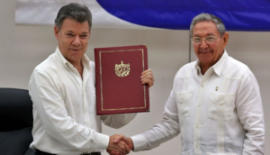 Presidente de Colombia se reúne este lunes con su homólogo Raúl Castro