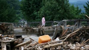 Aumentan a 25 números de muertos por inundaciones en Japón