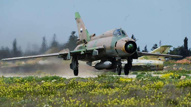 Siria: derriban un caza MiG-21 de la Fuerza Aérea nacional