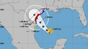 Costa texana se prepara para paso tormenta tropical Harvey
