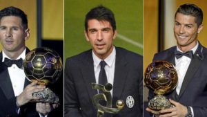 Buffon, Messi y Cristiano finalistas a Mejor Jugador del Año de la UEFA