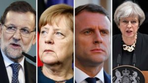 Macron, Rajoy y Merkel recibirán a Borges y Tintori