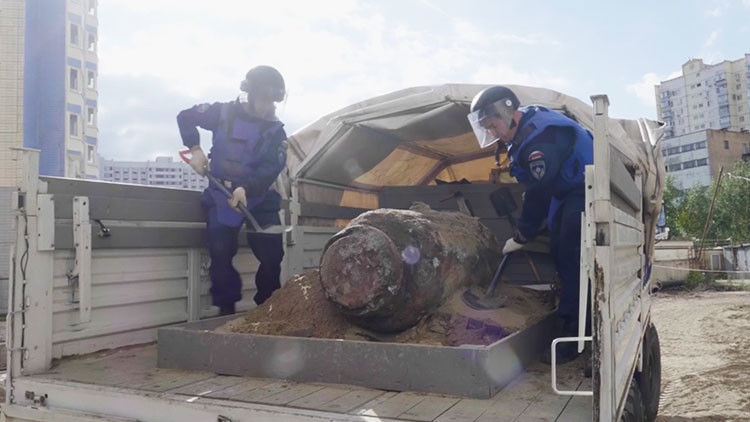 Descubren en Rusia una bomba de 1.800 kilos de la Segunda Guerra Mundial