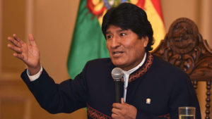 Presidente de Bolivia  dice 