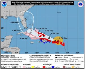 Cancelaciones de vuelos por huracán Irma llegarían al viernes en RD  
