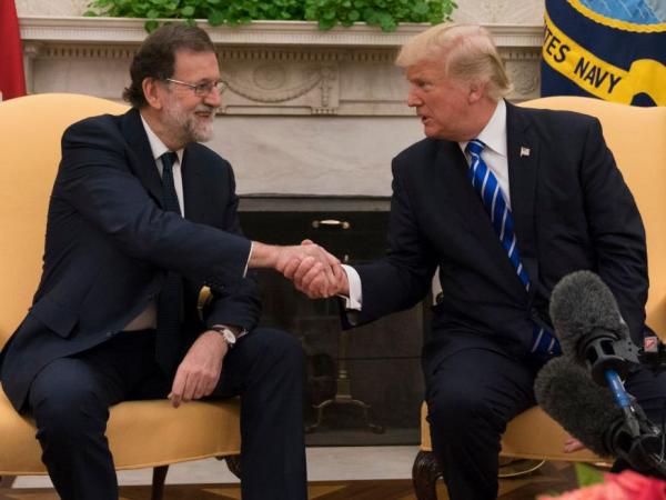 Mariano Rajoy llega a Washington para reunirse con Donald Trump en la Casa Blanca