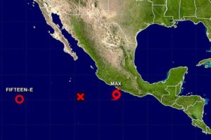 Este miércoles en la costa sur del Pacífico mexicano se formó la tormenta tropical Max, de acuerdo a lo informado por el Centro Nacional de Huracanes de Estados Unidos 