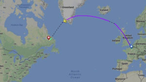 Un avión de Air France aterriza de emergencia en Canadá con un motor estropeado